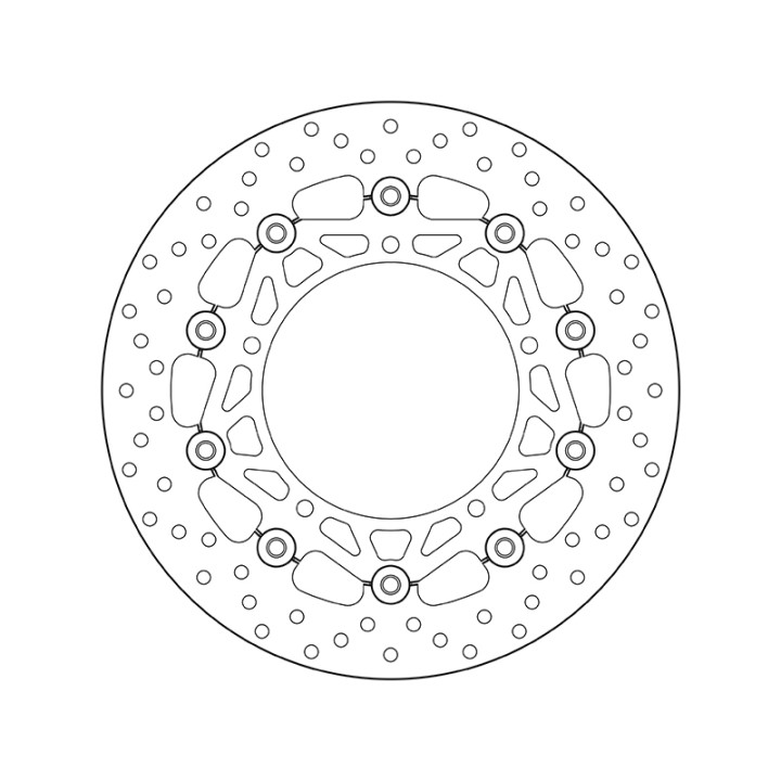 Disque de frein Brembo Serie Oro rond flottant 78B40831