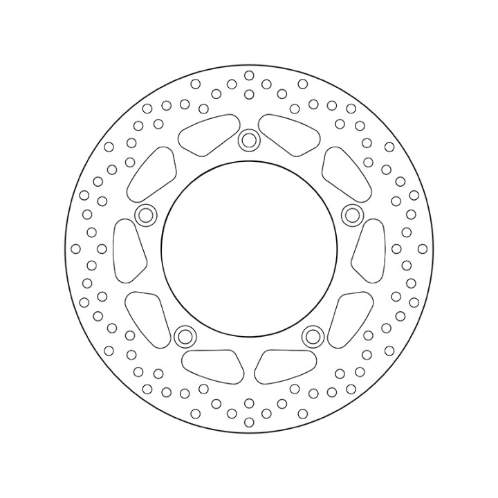 Disque de frein Brembo Serie Oro rond fixe 68B407F8 | Oxmoto