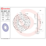 Disque de frein Brembo Serie Oro rond fixe 68B40742 | Oxmoto