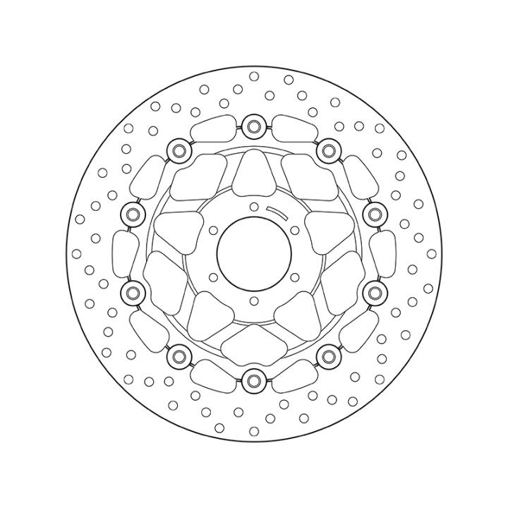 Disque de frein Brembo Serie Oro rond flottant 78B40826