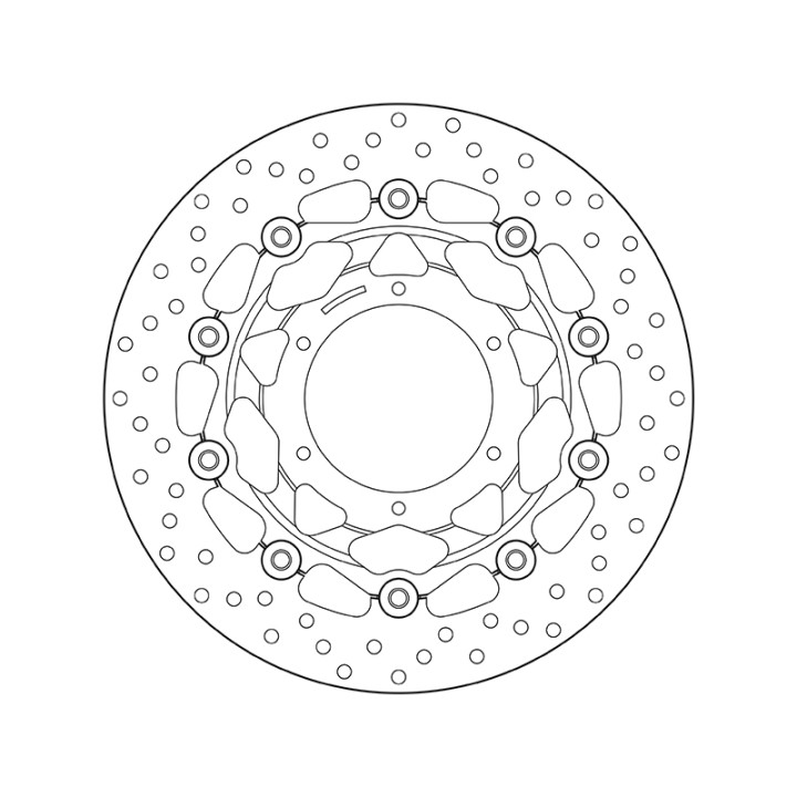 Disque de frein Brembo Serie Oro rond flottant 78B40823