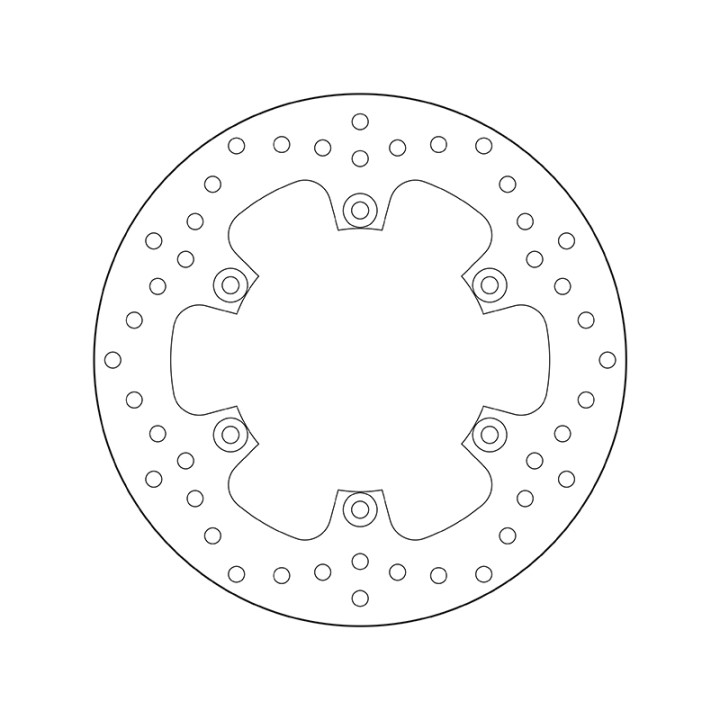 Disque de frein Brembo Serie Oro rond fixe 68B407E4 | Oxmoto