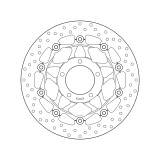 Disque de frein Brembo Serie Oro rond flottant 78B40881