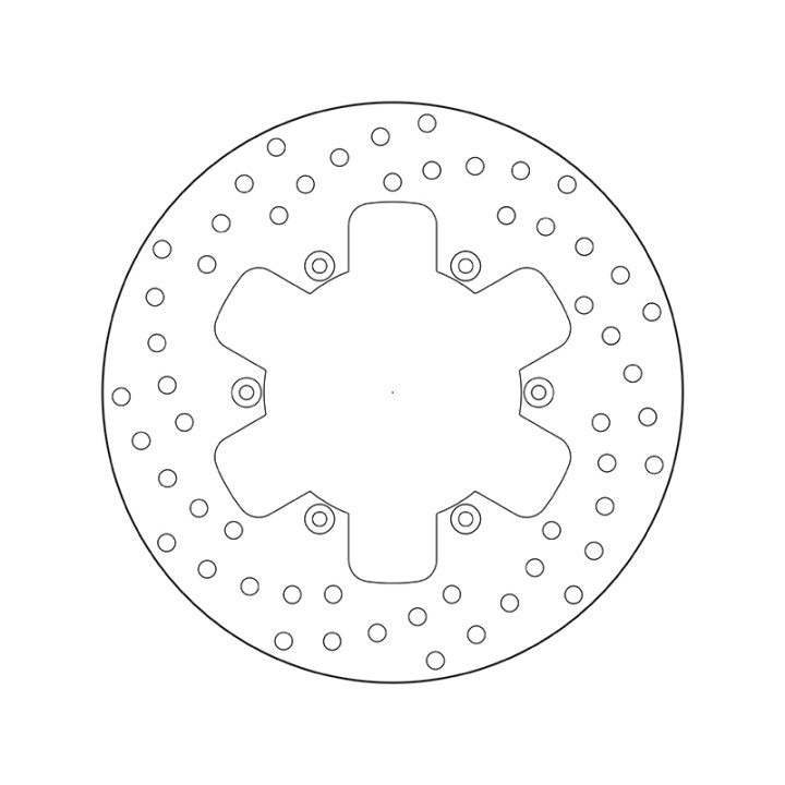 Disque de frein Brembo Serie Oro rond fixe 68B407C1 | Oxmoto