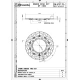 Disques de frein Brembo UPGRADE Supersport rond flottant - la paire 208973773