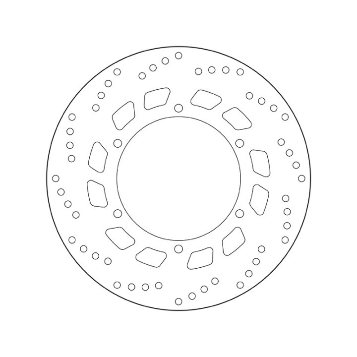 Disque de frein Brembo Serie Oro rond fixe 68B407D0 | Oxmoto