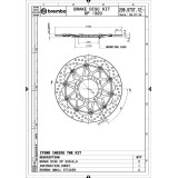 Disques de frein Brembo UPGRADE Supersport rond flottant - la paire 208973712