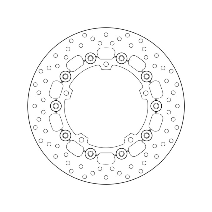 Disque de frein Brembo Serie Oro rond flottant 78B40837