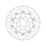 Disque de frein Brembo Serie Oro rond flottant 78B40841