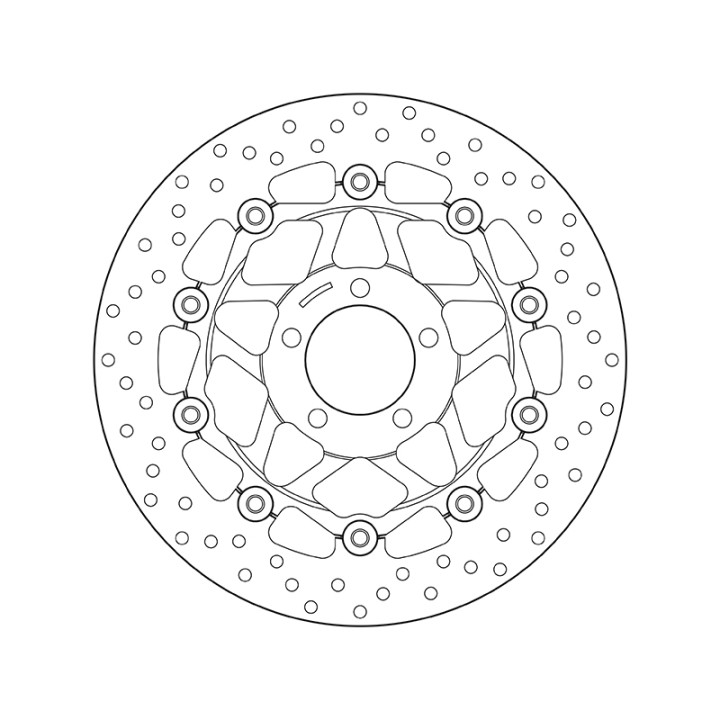 Disque de frein Brembo Serie Oro rond flottant 78B40841