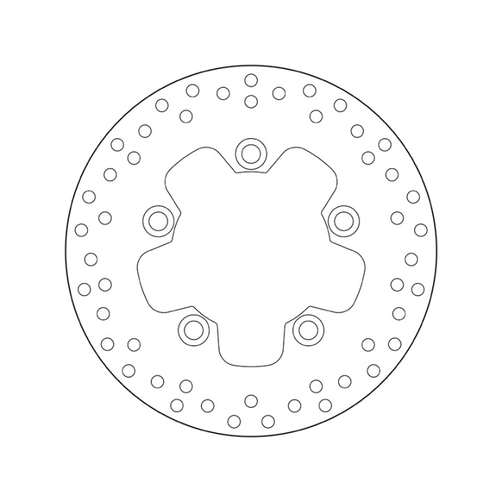 Disque de frein Brembo Serie Oro rond fixe 68B40726 | Oxmoto