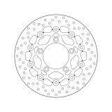 Disque de frein Brembo Serie Oro rond flottant 78B40897