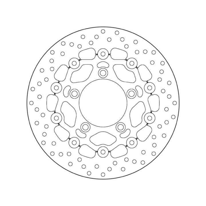 Disque de frein Brembo Serie Oro rond flottant 78B40897