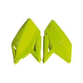 Plaques latérales Racetech jaune fluo | Oxmoto
