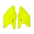 Plaques latérales UFO jaune fluo Suzuki rm-z250 | Oxmoto