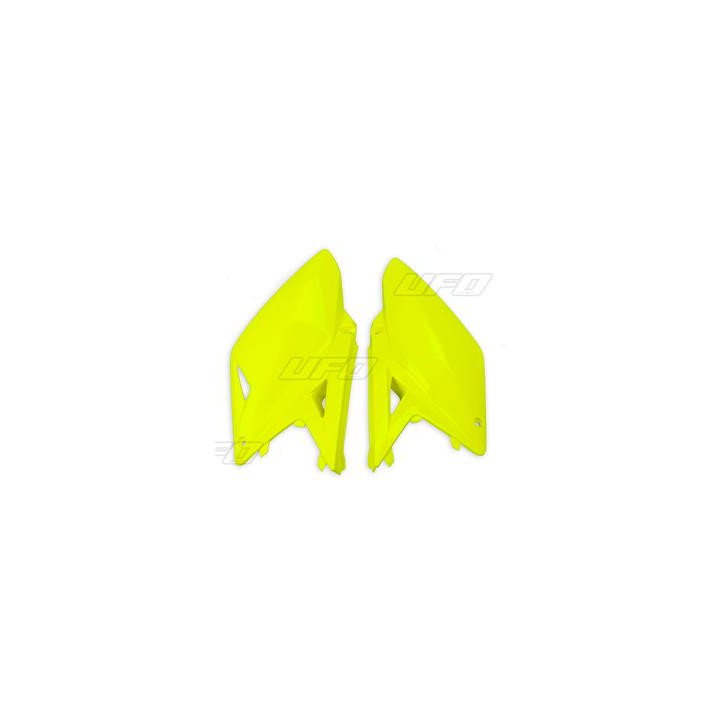 Plaques latérales UFO jaune fluo Suzuki rm-z250 | Oxmoto