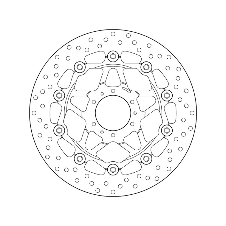Disque de frein Brembo Serie Oro rond flottant 78B40825