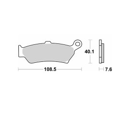 Plaquettes de frein Brembo route métal fritté - 07BB4380