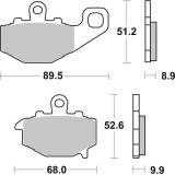 Plaquettes de frein Brembo route métal fritté - 07KA16SP
