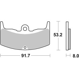 Plaquettes de frein Brembo route carbone céramique - 07HO1406