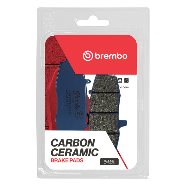 Plaquettes de frein Brembo route carbone céramique - 07KA1807