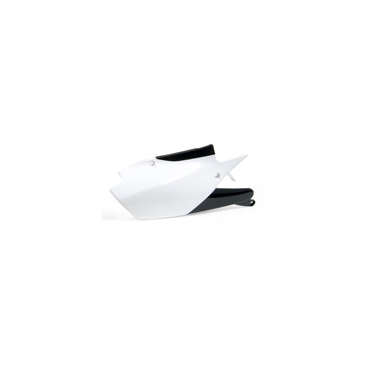 Plaques latérales Racetech blanc/noir | Oxmoto