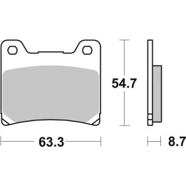 Plaquettes de frein Brembo route métal fritté - 07YA11SP