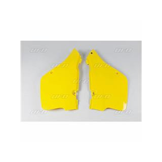 Plaques latérales UFO jaune Suzuki rm125 | Oxmoto
