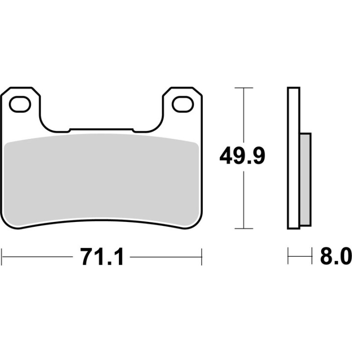 Plaquettes de frein Brembo route métal fritté - 07SU27LA