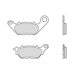 Plaquettes de frein Brembo Scooter carbone céramique - 07114CC