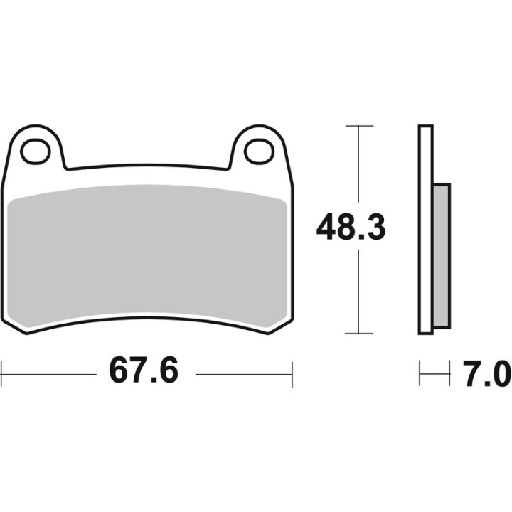 Plaquettes de frein Brembo route métal fritté - 07GR83SA