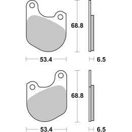 Plaquettes de frein Brembo route carbone céramique - 07HD0202