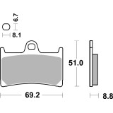Plaquettes de frein Brembo carbone céramique - 07YA23RC