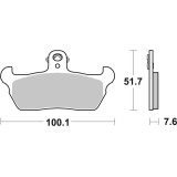 Plaquettes de frein Brembo route carbone céramique - 07BB1606