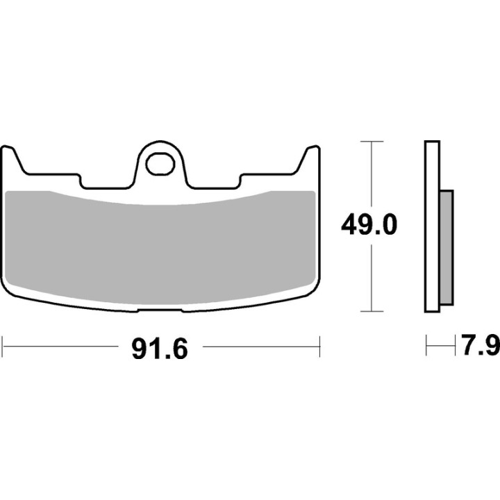 Plaquettes de frein Brembo route métal fritté - 07GR68SA