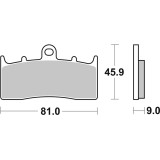 Plaquettes de frein Brembo route métal fritté - 07GR62SA