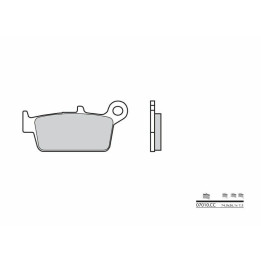 Plaquettes de frein Brembo Scooter carbone céramique - 07010