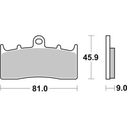 Plaquettes de frein Brembo route carbone céramique - 07GR6207