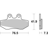 Plaquettes de frein Brembo route carbone céramique - 07GR1406