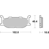Plaquettes de frein Brembo route carbone céramique - 07YA2709