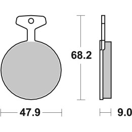 Plaquettes de frein Brembo route carbone céramique - 07YA0207