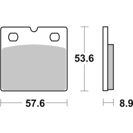 Plaquettes de frein Brembo route carbone céramique - 07BB2107