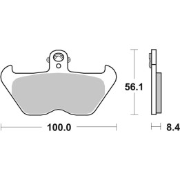 Plaquettes de frein Brembo route métal fritté - 07BB24LA