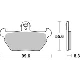 Plaquettes de frein Brembo route métal fritté - 07BB22SA
