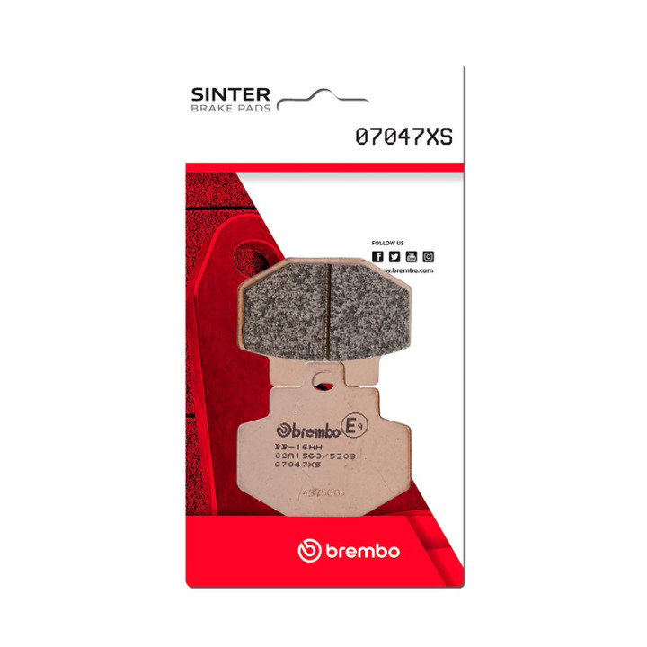 Plaquettes de frein Brembo Scooter métal fritté - 07047XS