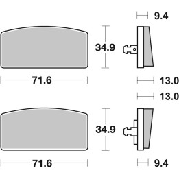 Plaquettes de frein Brembo route carbone céramique - 07GR5915