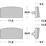 Plaquettes de frein Brembo route carbone céramique - 07GR5915