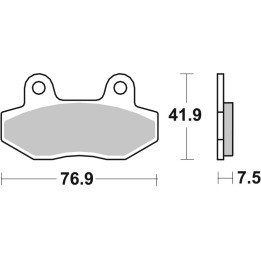 Plaquettes de frein Brembo route carbone céramique - 07GR12CC