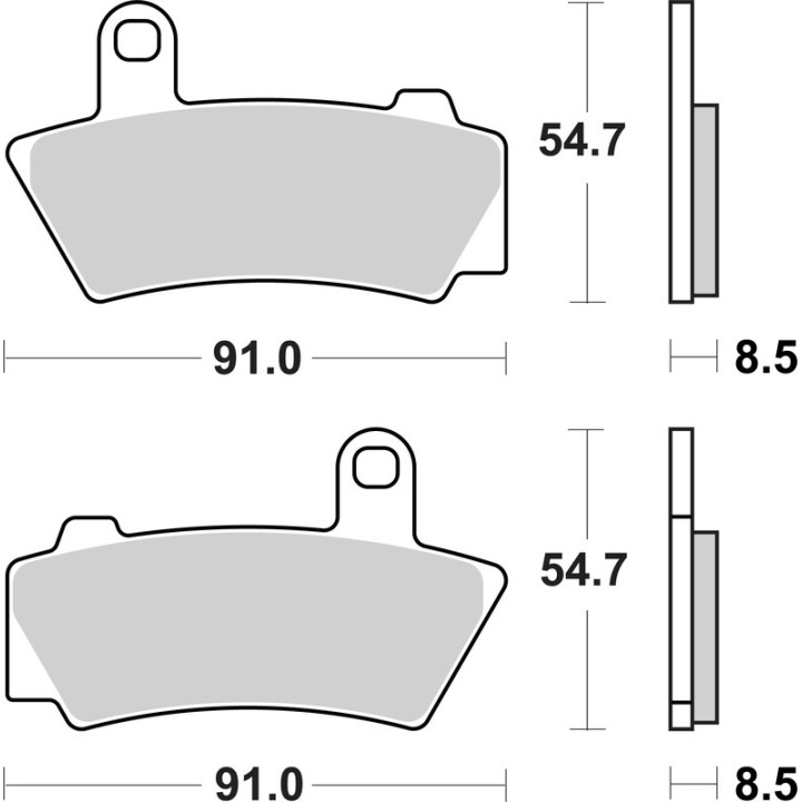 Plaquettes de frein Brembo métal fritté - 07BB41SP | Oxmoto