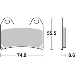 Plaquettes de frein Brembo carbone céramique - 07BB19RC
